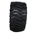Morph Belted 8S Monster Truck Tires, Mounted on Black - Race Dawg RC