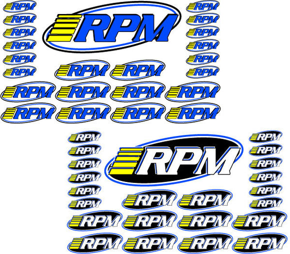 RPM PRO LOGO DECAL SHEETS - Race Dawg RC