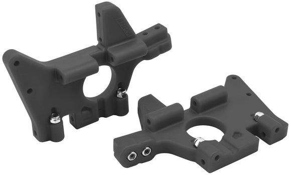 BLACK FRONT BULKHEADS (FITS ALL VERSIONS OF THE T-MAXX & - Race Dawg RC