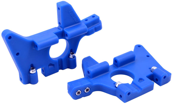BLUE FRONT BULKHEADS (FITS ALL VERSIONS OF THE T-MAXX & E-MAX - Race Dawg RC
