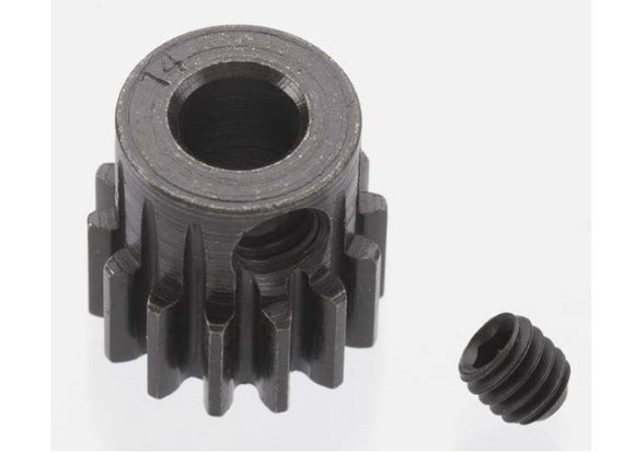 EXTRA HARD 14 TOOTH BLACKENED STEEL 32P PINION 5M/M - Race Dawg RC