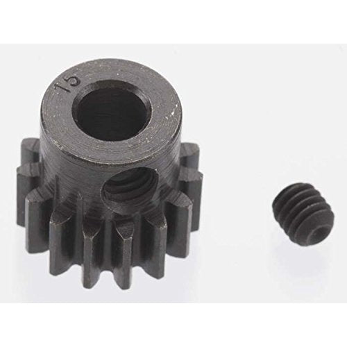EXTRA HARD 15 TOOTH BLACKENED STEEL 32P PINION 5M/M - Race Dawg RC