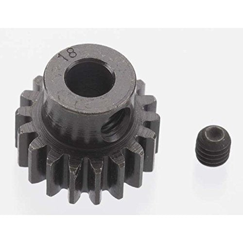 EXTRA HARD 18 TOOTH BLACKENED STEEL 32P PINION 5M/M - Race Dawg RC