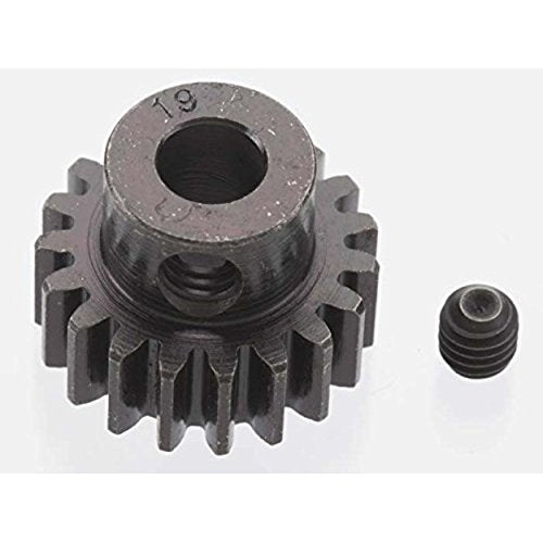 EXTRA HARD 19 TOOTH BLACKENED STEEL 32P PINION 5M/M - Race Dawg RC