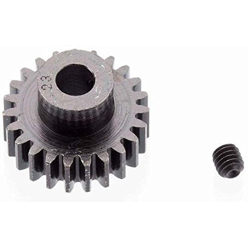EXTRA HARD 23 TOOTH BLACKENED STEEL 32P PINION 5M/M - Race Dawg RC