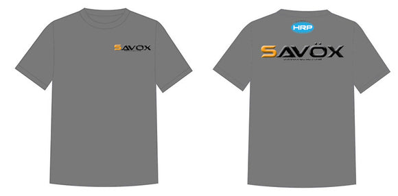 Savox Gray T-Shirt, Small - Race Dawg RC