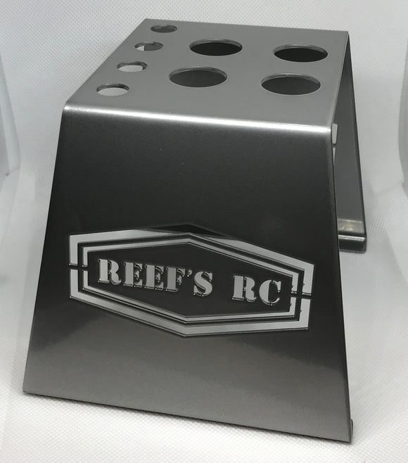 Steel Car Stand w/ Shock Holes - Gray - Race Dawg RC