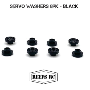 Servo Washers 8pk- Black - Race Dawg RC