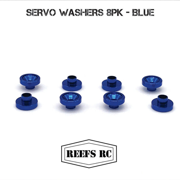 Servo Washers 8pk - Blue - Race Dawg RC