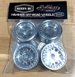 Hammer Off-Road Beadlock Wheel w/ 8 Silver Rings & Hardware - Race Dawg RC