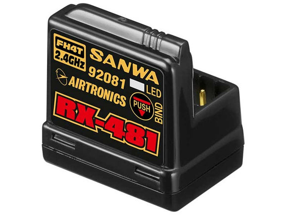 Sanwa 4-channel RX481 Receiver w/ built-in Antenna - Race Dawg RC