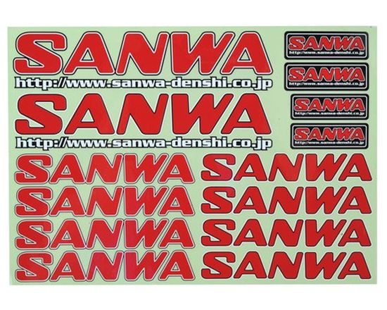 Sanwa Decal - Red - Race Dawg RC