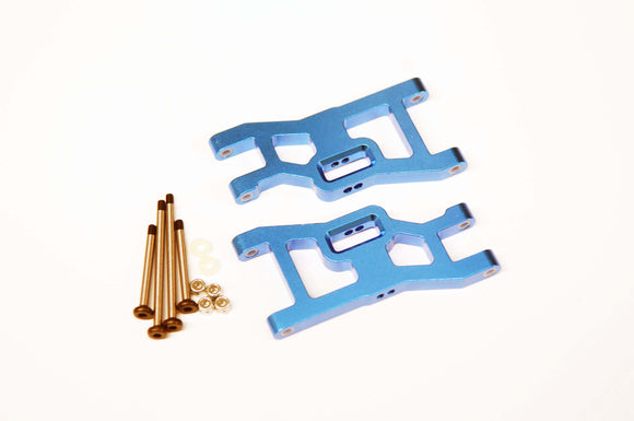 Aluminum Front A-Arms w/ Lock- Nut Hinge-Pins, Blue, - Race Dawg RC