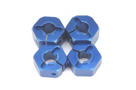 12MM CLAMP WHEEL HEX ADAPT (BLUE) - Race Dawg RC