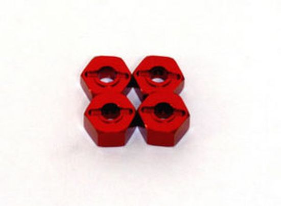 ALUMINUM HEX ADAPTER TRAXXAS RED - Race Dawg RC
