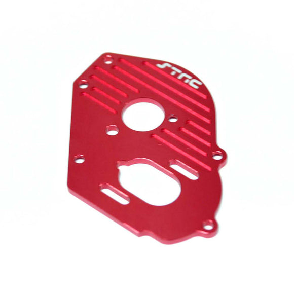 Aluminum Heat-sink Finned Motor Plate, Red, for Traxxas - Race Dawg RC