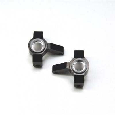 Steering Knuckles-SCX10 II Black, 1 pair, Aluminum - Race Dawg RC