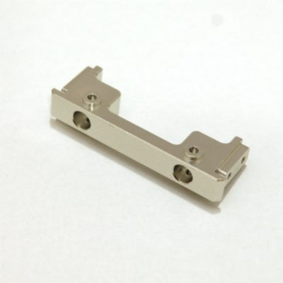 Silver CNC Machined Aluminum Front Bumper Mount, for Enduro - Race Dawg RC