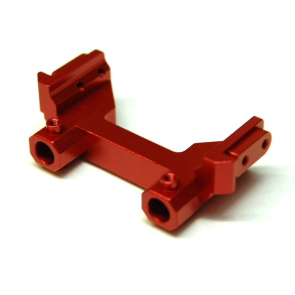 Red CNC Machined Alum HD Rear Bumper Mount, for Enduro - Race Dawg RC
