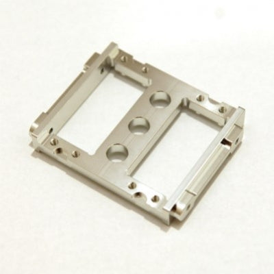 Silver CNC Machined Alum Front Servo Mount Tray, for Enduro - Race Dawg RC