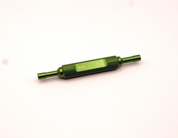 Aluminum 4mm/5mm Thin-Walled Wheel Nut Wrench, Green, Mini - Race Dawg RC