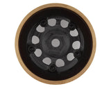 SSD RC SCX24 1.0” Aluminum/Brass D Hole Beadlock Wheels (Black) (2) - Race Dawg RC