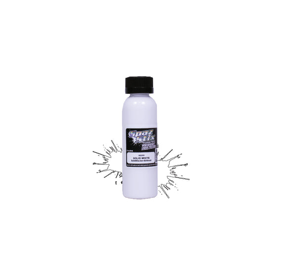 SOLID WHITE / BACKER AIRBRUSH PAINT 2OZ - Race Dawg RC