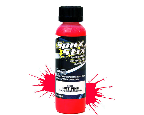 HOT PINK FLUORESCENT AIRBRUSH PAINT 2OZ - Race Dawg RC