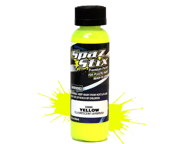 YELLOW FLUORESCENT AIRBRUSH PAINT 2OZ - Race Dawg RC