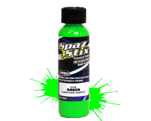 GREEN FLUORESCENT AIRBRUSH PAINT 2OZ - Race Dawg RC
