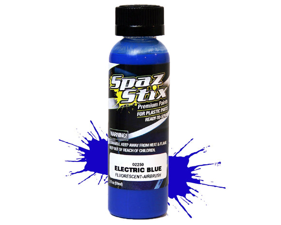 ELECTRIC BLUE FLUORESCENT AIRBRUSH PAINT 2OZ - Race Dawg RC