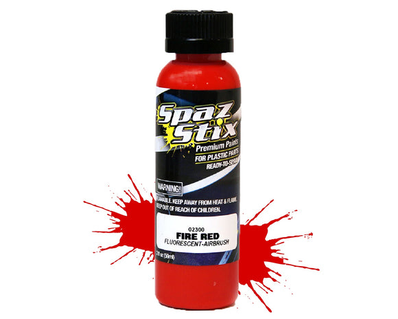 FIRE RED FLUORESCENT AIRBRUSH PAINT 2OZ - Race Dawg RC