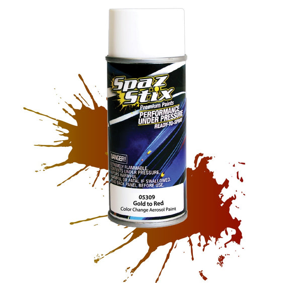 COLOR CHANGING PAINT GOLD TO RED AEROSOL 3.5OZ - Race Dawg RC