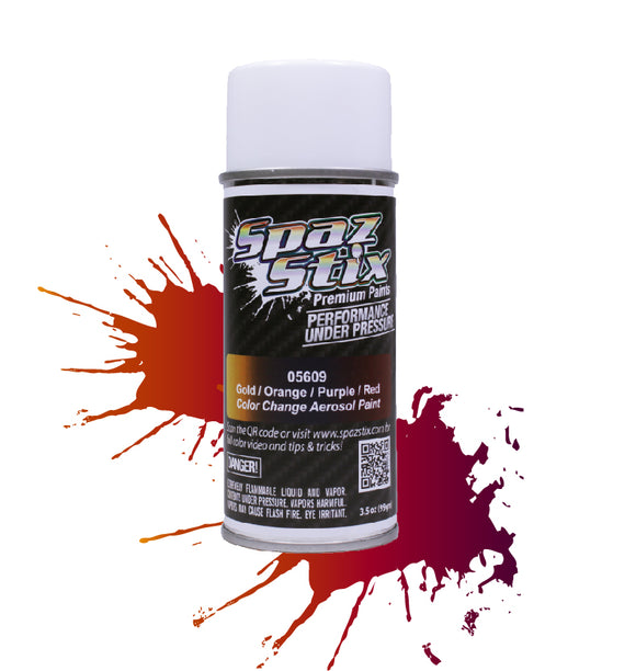 COLOR CHANGING PAINT GOLD/ ORANGE/PURPLE/RED AEROSOL 3.5 - Race Dawg RC