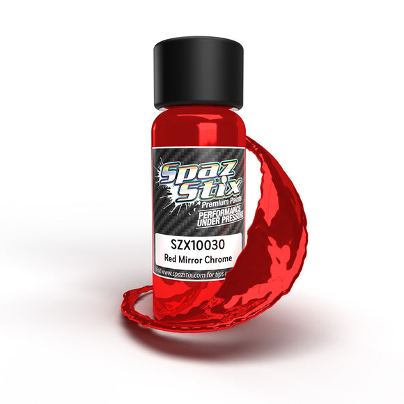 Red Mirror Chrome Airbrush Ready Paint, 2oz Bottle - Race Dawg RC