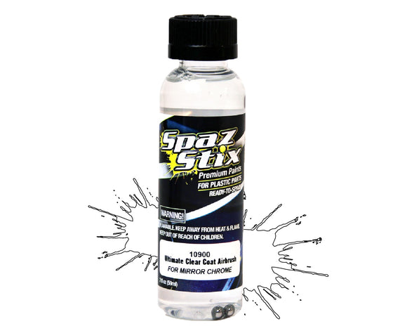ULTIMATE CLEAR COAT AIRBRUSH PAINT 2OZ - FOR MIRROR CHROME - Race Dawg RC
