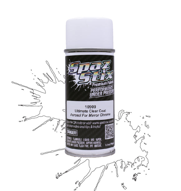 ULTIMATE CLEAR COAT AEROSOL PAINT 3.5OZ -FOR MIRROR CHROME - Race Dawg RC