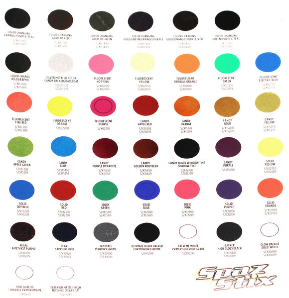 PAINT COLOR IDENTIFICATION CARD - Race Dawg RC