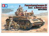 1/35 German Tank Panzer IV Ausf.F & Motorcycle Model Set - Race Dawg RC