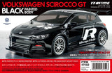 RC Volkswagen Scirocco GT TT- 01 Type-E Black Painted - Race Dawg RC