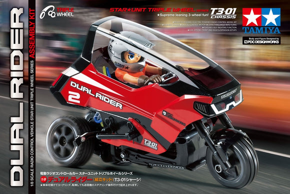1/8 RC Dual Rider Trike Kit, T3-01 Chassis - Race Dawg RC