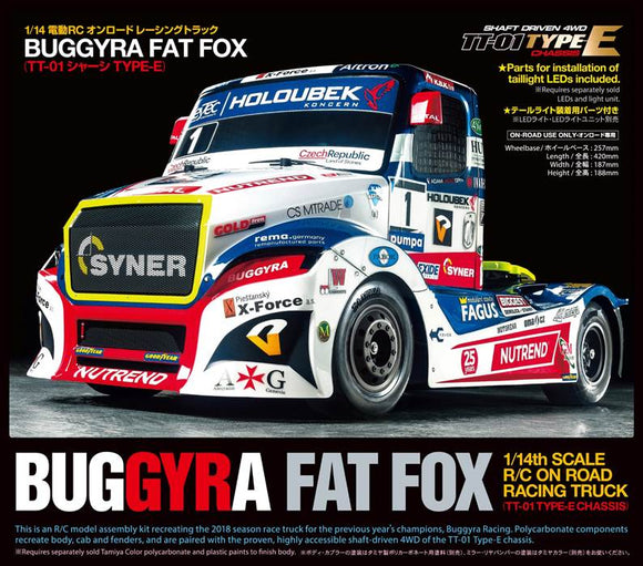 Buggyra Fat Fox On Road Racing Truck Kit, TT-01 Type E - Race Dawg RC