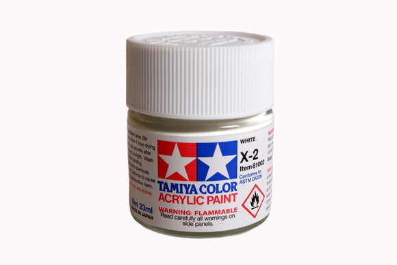 Acrylic X-2 White Paint, 23ml Bottle - Race Dawg RC