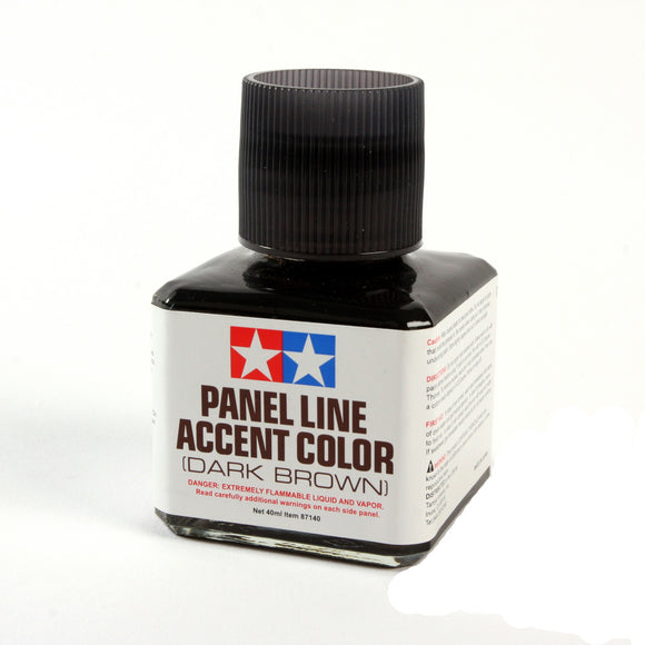 Panel Line Accent Color Dark Brown Paint, 40ml Bottle - Race Dawg RC