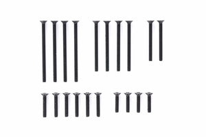 JR Stainless Steel Countersunk Screw Set (10/12/20/25/30mm) - Race Dawg RC