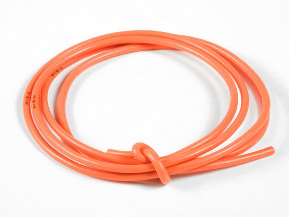 16 Gauge Super Flexible Wire- Orange 3' - Race Dawg RC