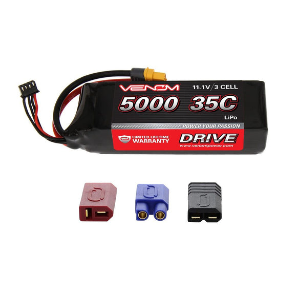 DRIVE 35C 3S 5000mAh 11.1V LiPo Battery with UNI 2.0 Plug - Race Dawg RC