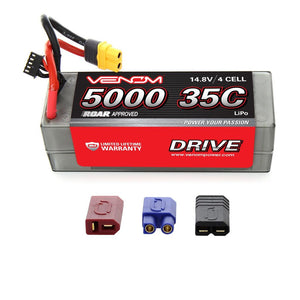 DRIVE 35C 4S 5000mAh 14.8V LiPo Hardcase ROAR Battery - Race Dawg RC