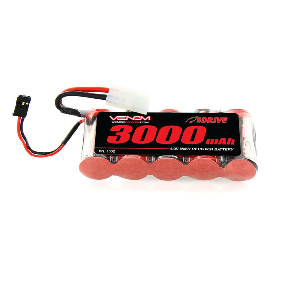 DRIVE 6V 3000mAh NiMH Large Scale Receiver Battery - Race Dawg RC