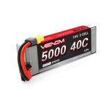 DRIVE 40C 2S 5000mAh 7.4V LiPo Hardcase ROAR Battery with UNI - Race Dawg RC